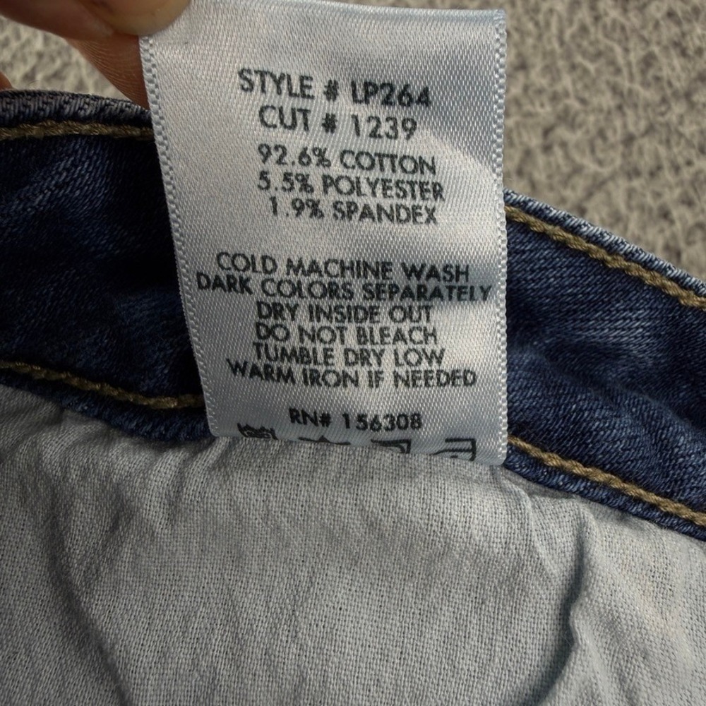 LTJ Denim Jeans Womens Size 31 Blue Paola Wide Leg High Rise Frayed Hem - Picture 11 of 12